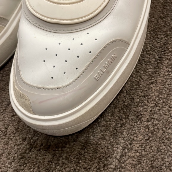 Balmain white shoes size 12 men - Picture 2 of 6